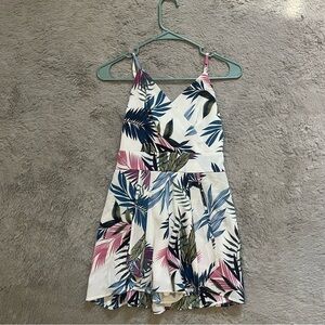 Floral Mini Romper Dress